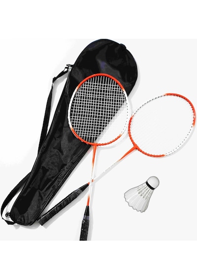 Çantalı Pro Badminton Seti 2 Adet Badminton Raketi 1 Adet Badminton Topu Pro Badminton Set