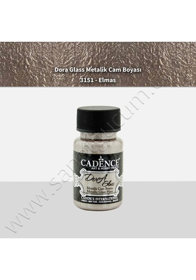 Cadence Dora Glass Metalik Cam Boyası 50 Ml. 3151 Elmas