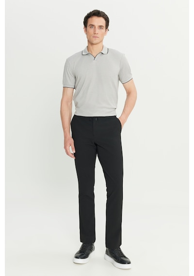 AC&Co / Altınyıldız Classics Erkek Sıyah Slim Fit Dar Kesim Gofre Desenli Beli Bağlamalı Yan Cepli Travel Casual Pantolon Siyah AC&Co / Altınyıldız Classics Erkek Sıyah Slim Fit Dar Kesim Gofre Desenli Beli Bağlamalı Yan Cepli Travel Casual Pantolon Siyah