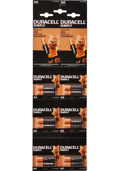 Duracell Simply LR6/MN1500 AA Kalem Pil 2 x 6'lı