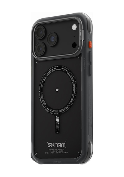 Apple Uyumlu iPhone 18 Pro Max Uyumlu Kılıf M-safe Şarj Özellikli Airbag Tasarımlı Skinarma Avion Kapak Siyah