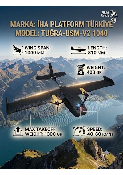 Epp Rc Model Uçak Tuğra--usm-v3 1115 Tuğra 1150