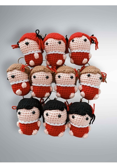 Amigurumi Anahtarlık 7-8 Cm Sevimli El Örgüsü Hediyelik Anahtar Ve Çanta Aksesuarı 08596404