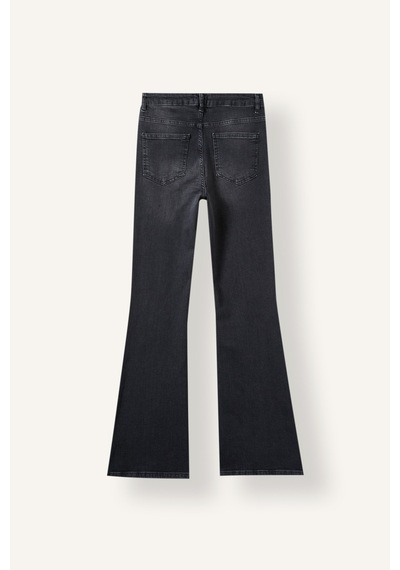 Defacto Mia Flare Fit Yüksek Bel Beş Cepli Jean Pantolon I4998ax26wnnm40 Siyah-nm40