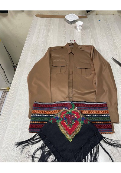 Erkek Yöresel Elbise Botani Desenli Şalvar Takımı, Şal U Şepik Puşi Hediyeli Yöresel Kıyafet Düğün Kına Davet