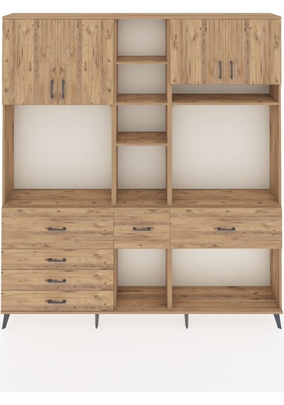 Arges Dolap 11 Raflı 6 Çekmeceli 4 Kapaklı 220x30x243 Çam-çam/çam Atlas Çam/atlas Çam Arges Dolap 11 Raflı 6 Çekmeceli 4 Kapaklı 220x30x243 Çam-çam/çam Atlas Çam/atlas Çam
