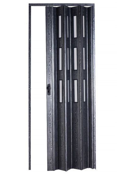 Sarpaş Katlanır Akordiyon Pvc Kapı-Camlı-Karaağaç 12 Mm
