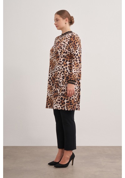 Aker 24aw15756112 Büyük Beden Tunik 24aw15756112 007 Kahverengi