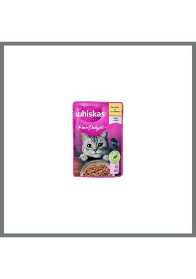 Whiskas Pouch Pure Delight Jöle İçinde Tavuklu Yetişkin Kedi Konservesi 85 Gr Mmbz