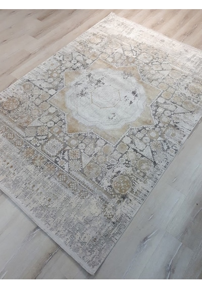 Tuğra Halı Memlük 1461 Gri Gold Salon Halısı 160X230 Cm