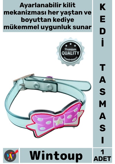 Tasma Konforlu Ayarlanabilir Yumuşak Antibakteriyel Dayanıklı Şık Evcil Hayvan Silikon Kedi Tasması