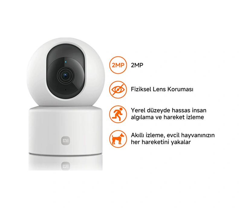 Xiaomi Smart Camera C201 Full HD 1080p Akıllı Güvenlik Kamerası (Xiaomi Türkiye Garantili)