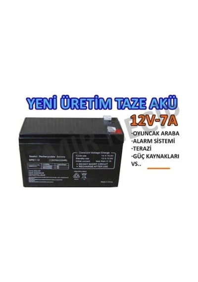 Eyepc 12 Volt Kuru Bakımsız Akü 12v 7 Amper