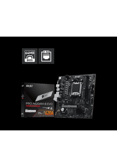 Msı Pro A620am-b Evo Am5 Ddr5 6800 Oc Anakart-203633