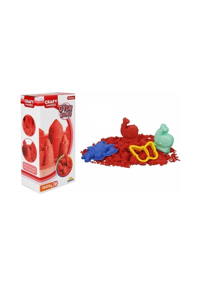 Crafy Oyun Kumu 1000 Gr Kırmızı