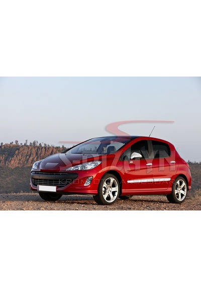 S-Dizayn  Peugeot 308 Krom Yan Kapı Çıtası 4 Prç 2007-2013