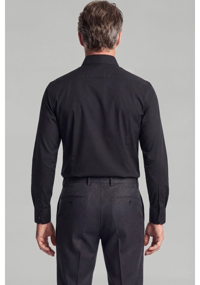 Bisse Modern Fit Klasik Yaka Siyah Cepsiz Erkek Gömlek Gmkls4kc242058 D99 Siyah