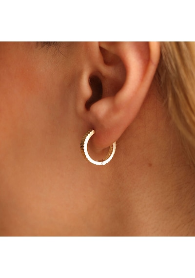 Sembol Gold Altın Halka Küpe 1.5 CM