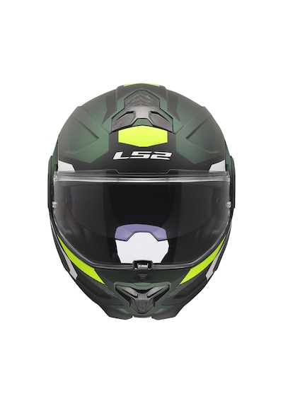 Ls2 Advant 2 Trıple Çene Açılır Kask Mat Neon Sarı - Siyah - Yeşil