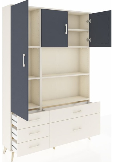 Arges Dolap 7 Raflı 5 Çekmeceli 3 Kapaklı 132x30x195 Aytaşı-antrasit/aytaşı Antrasıt/aytası Arges Dolap 7 Raflı 5 Çekmeceli 3 Kapaklı 132x30x195 Aytaşı-antrasit/aytaşı Antrasıt/aytası