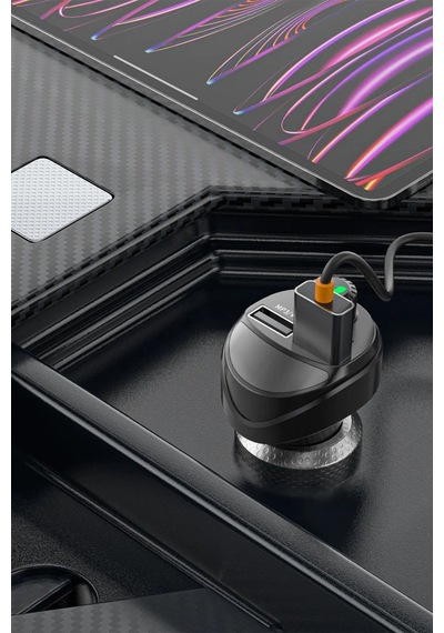 Ven-dens Vd-fm004 Bluetooth 5.0 Araç Fm Transmitter Cihazı, Çift Usb Hızlı Şarj, Tf Kart Desteği Ve, Siyah