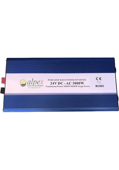 Alpex 3000 Watt 24 Volt Tam Sinüs İnverter
