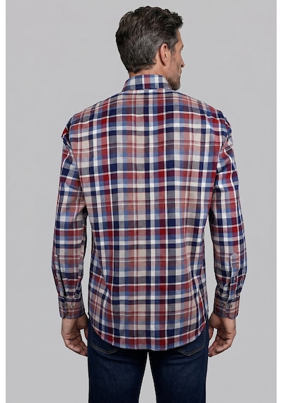 Bisse Kırmızı Regular Fit Pamuk Gömlek Gmeks4kpal242068 E24