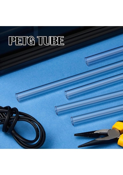 12 Adet Petg Tüp 0,39 İnç/10 Mm Id, 0,55 İnç/14 Mm Od Sert Petg Boru Şeffaf Su Soğutma Kiti Pc Sıvı Su Soğutma B Diğer