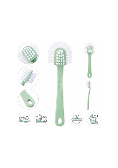 Çok Amaçlı 5 Taraflı Temizlik Fırçası Ayakkabı, Mutfak Ve Banyo İçin Sert Kıllı Ergonomik Temizlik Fırçası, 20 Cm