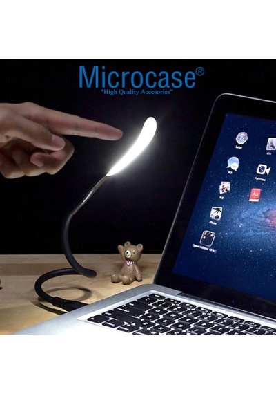 Dokunmatik Esnek Usb Pc Notebook Led Lamb Aydınlatma Al2487 Siyah