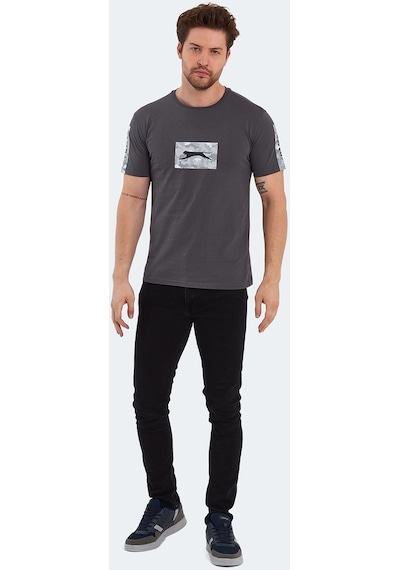 Slazenger PADERAU IN Erkek Tişört Koyu Gri