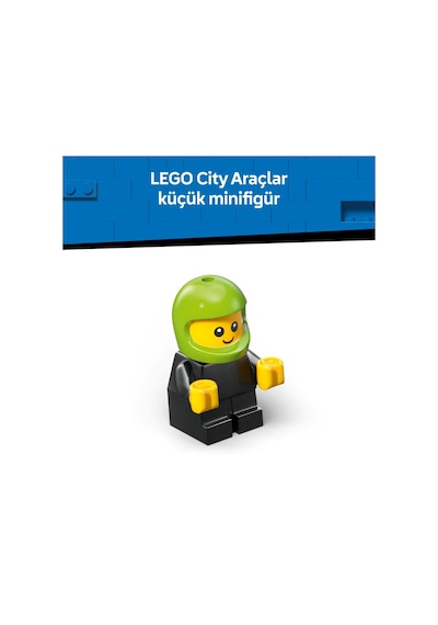 LEGO® City Araçlar – Video Oyunu Yarış Arabası 60484 - 5 Yaş ve Üzeri Çocuklar için Sürücü Minifigürlü Yarış Oyuncağı (64 Parça)