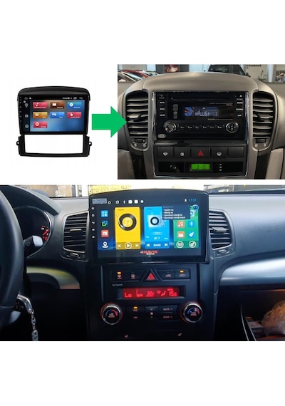 Kia Sorento 2k Görüntü Kalitesi Android 15 Multimedya Sistemi 8+256 Myway 2006-2012 9"
