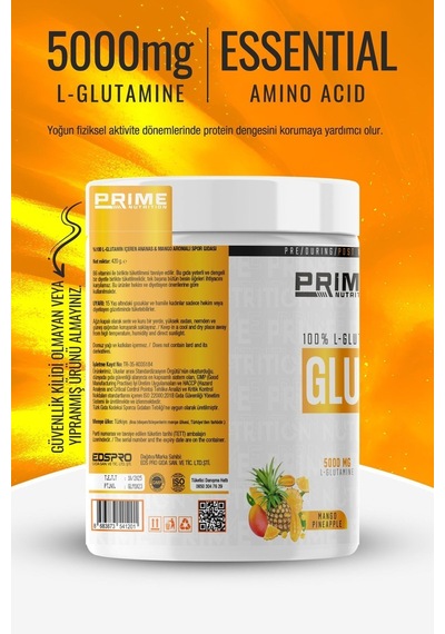 Prime Nutrition L-glutamine 420 Gram Mango & Ananas - Glutamin