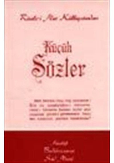Küçük Sözler / cep boy (kod:521) / Bediüzzaman Said Nursi