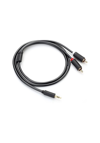 3.5mm Aux Rca Ses Kablosu, 1 Metre, Antrasit Belirtilmemiş