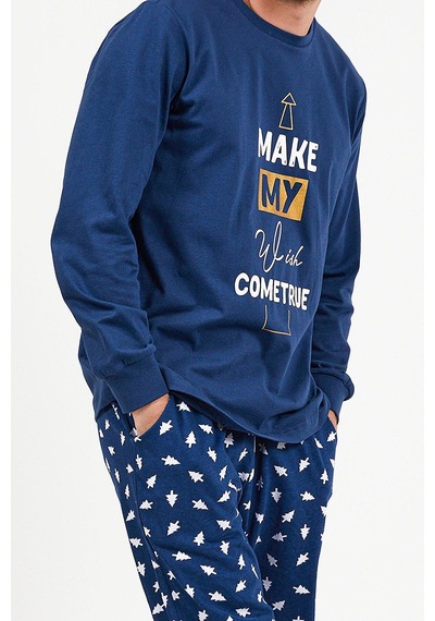 Rolypoly Roly Poly 2996 Pure Love Little Sweet Erkek Uzun Kol Pijama Takım İndigo
