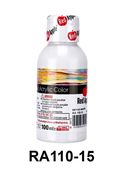 Red Apple Akrilik Boya Seti - 100ml Şişe 21 Renk Seçeneği Diğer