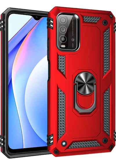 Xiaomi Redmi Note 9 4G Kilif Zore Vega Yüzüklü Standli Zirh Kilif 556719442