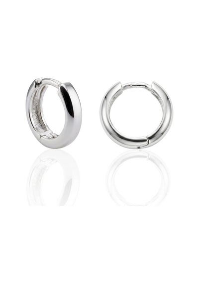 Oya Silver Minimal 3mm Gümüş Halka Küpe 1.2 X 1.2 Cm Oysy286