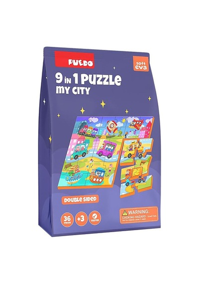 Puedo 9+1 Puzzle 36 Parça - 6 Adet Tarı