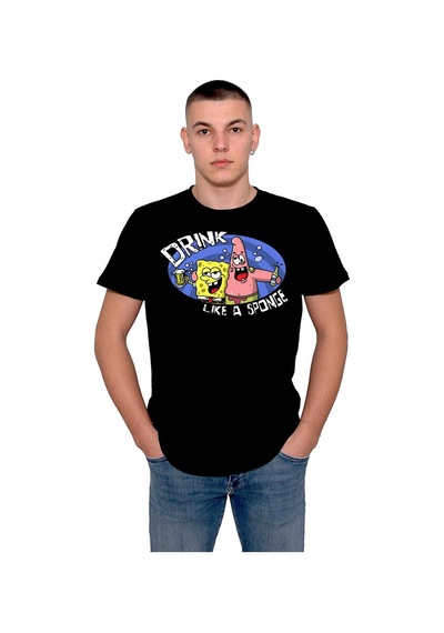 Sünger Bob Patrick Beer Friend Drink Tişört Unisex T-shirt 001