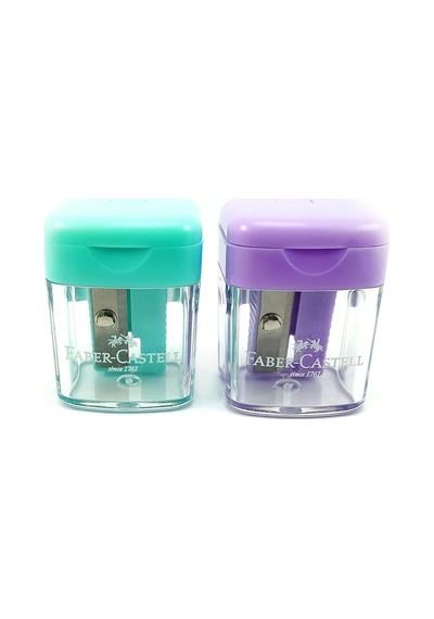 Faber-castell Faber Castell Minibox Kalemtıraş 2 Parça, Blister Kartlı, Çeşitli Renkler, Fcc584601