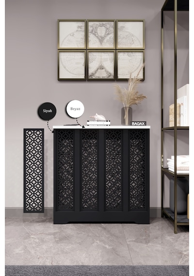 Dekoratif Petek Dolabı Kalorifer Peteği Kapatma Ünitesi Modern Tasarım İç Ölçü 76 Cm Dış Ölçü 80 Cm Petek 76 Siyah Üstü Beyaz D4 Dekoratif Petek Dolabı Kalorifer Peteği Kapatma Ünitesi Modern Tasarım İç Ölçü 76 Cm Dış Ölçü 80 Cm Petek 76 Siyah Üstü Beyaz D4