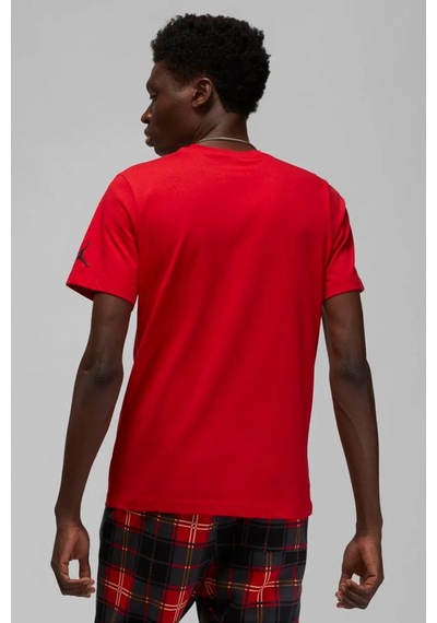 Nike Jordan Holiday Ss Crew Red Baskılı Erkek Günlük Tişört Kırmızı Kırmızı
