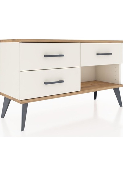 Arges Şifonyer 3 Çekmeceli 88x30x48 Aytaşı-çam/aytaşı Çam/aytaşı
