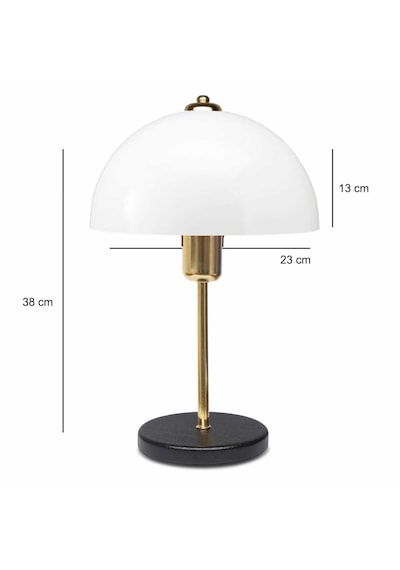 Homing Swiss Beyaz Gold Gövde Masa Lambası Ayd-3697