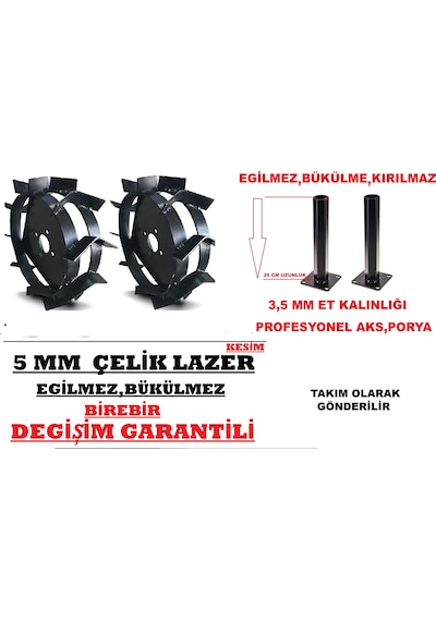 Dalaz, Tornado Çapa Makinesi Uyumlu Demir Teker Profesyonel Tip