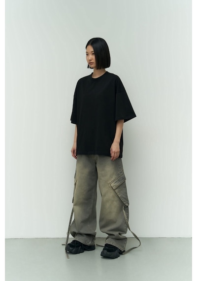 Flood Of Style Need Money Siyah Oversize