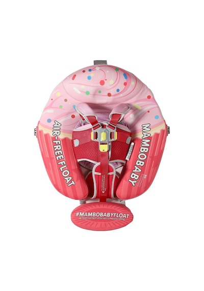 Mambobaby Yüzme Simidi - Cupcake, Emniyetli, Gölgelikli Ve Ayak Destekli